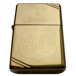 Zippo vintage brass high polish inclusief graveren